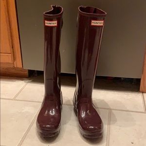 Tall Purple Hunter Boots